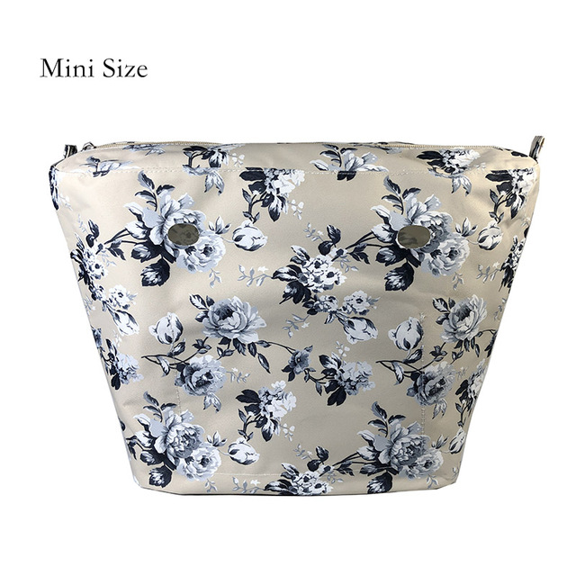 Floral trim waterproof inner insert, classic small inner pocket, handbags accessory