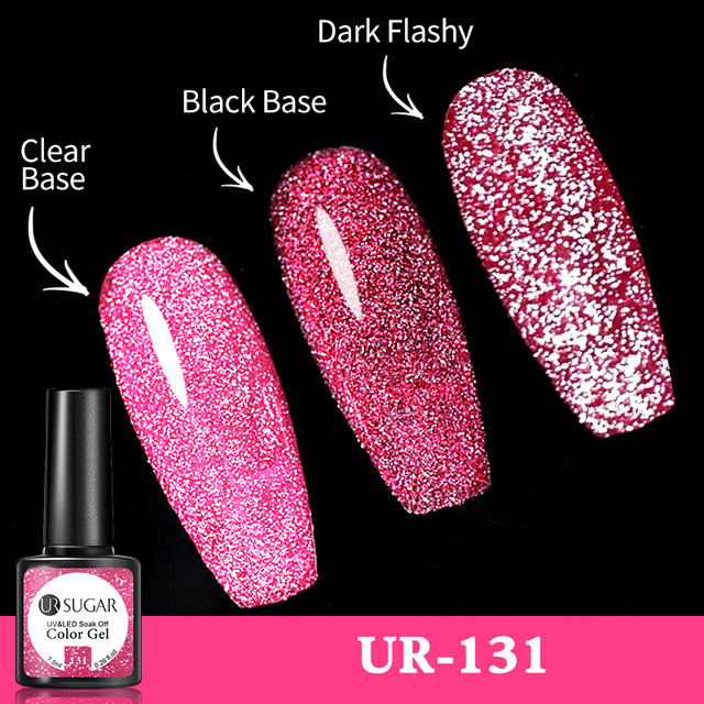 UR SUGAR Reflective Cat Magnetic Laser Gel Nail Polish Rainbow Gel Shine Semi Permanent Soak Off UV LED Varnish Nail Art