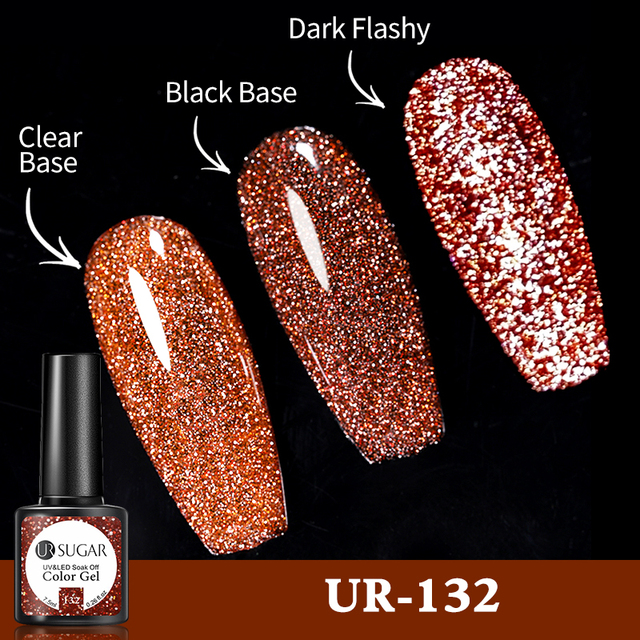 UR SUGAR Reflective Cat Magnetic Laser Gel Nail Polish Rainbow Gel Shine Semi Permanent Soak Off UV LED Varnish Nail Art