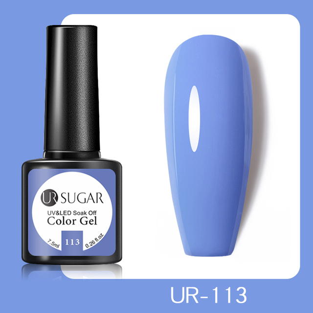 UR SUGAR 7.5ml Glitter UV Gel Polish Bling Sequins Rose Gold Silver Soak Off Manicure Nail UV Gel Polish Lacquer Base