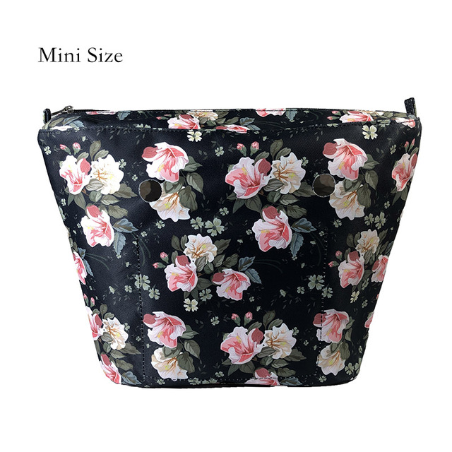 Floral trim waterproof inner insert, classic small inner pocket, handbags accessory