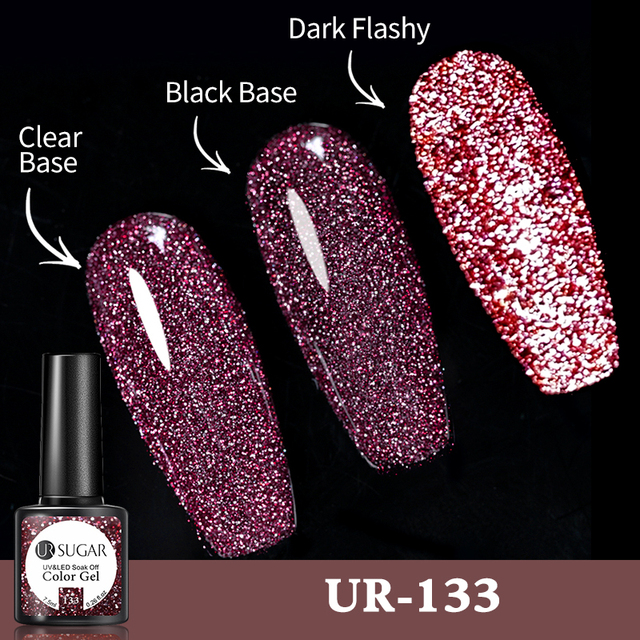 UR SUGAR Reflective Cat Magnetic Laser Gel Nail Polish Rainbow Gel Shine Semi Permanent Soak Off UV LED Varnish Nail Art