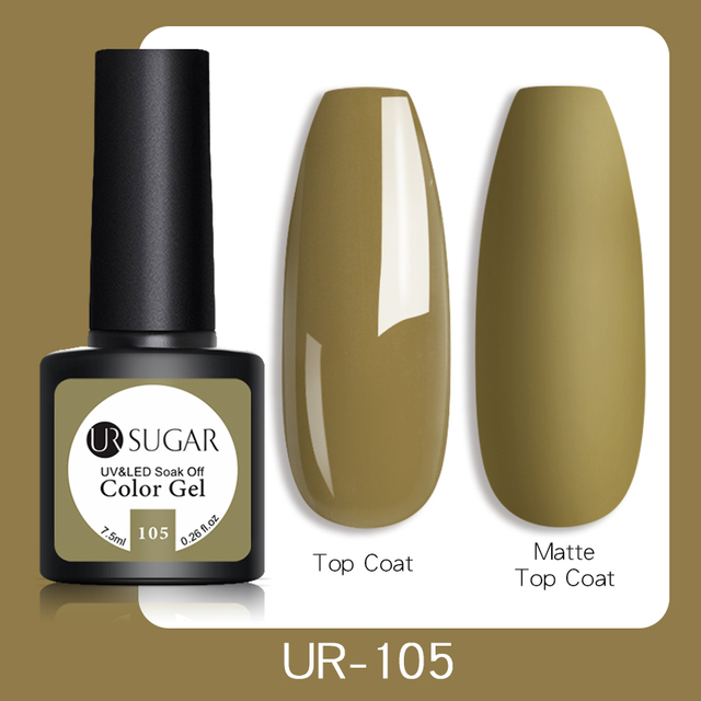 UR SUGAR 7.5ml Glitter UV Gel Polish Bling Sequins Rose Gold Silver Soak Off Manicure Nail UV Gel Polish Lacquer Base