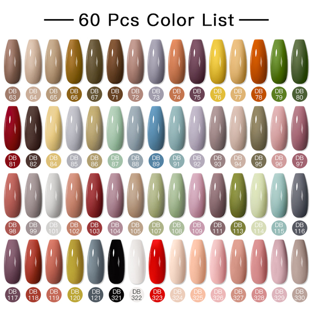 Mtssii 24/25/40/60pcs Gel Nail Polish Set Color Gel Semi Permanent UV Led Varnish Nail Art Design Soak Off Gel Set Nail Gel Set