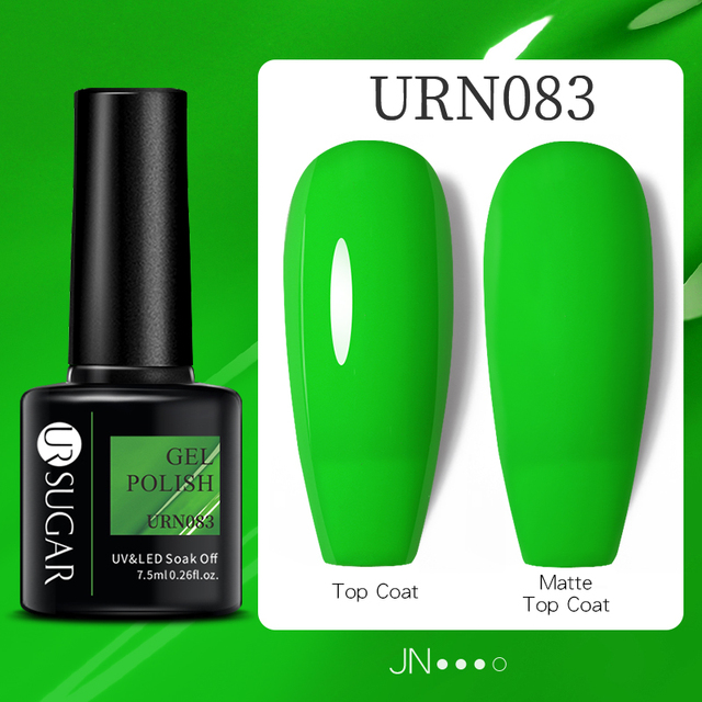 ur sugar 7.5ml luminous gel nail polish glow in the dark color semi permanent soak off uv varnish gel fluorescent nails art