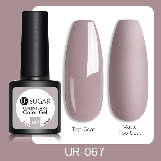 UR SUGAR 7.5ml Glitter UV Gel Polish Bling Sequins Rose Gold Silver Soak Off Manicure Nail UV Gel Polish Lacquer Base