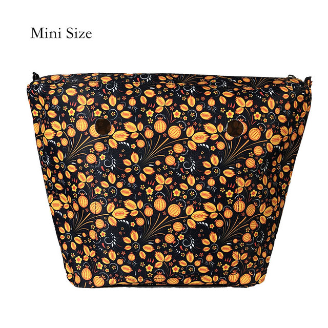 Floral trim waterproof inner insert, classic small inner pocket, handbags accessory