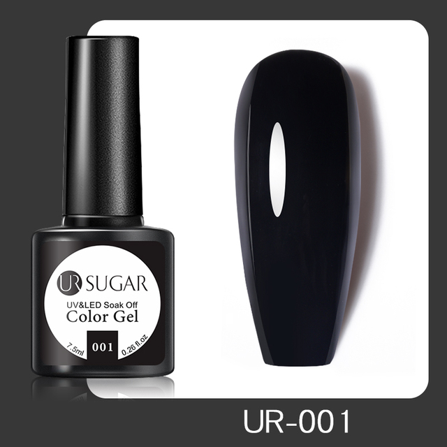 UR SUGAR 7.5ml Glitter UV Gel Polish Bling Sequins Rose Gold Silver Soak Off Manicure Nail UV Gel Polish Lacquer Base