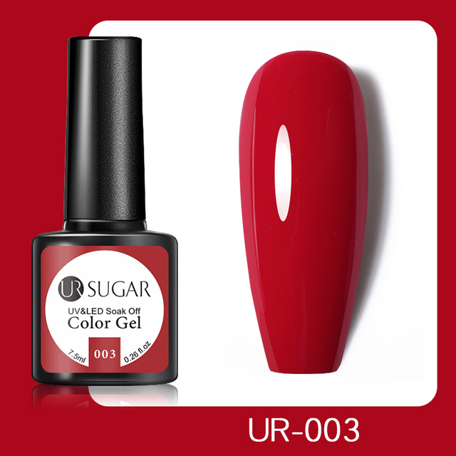 UR SUGAR 7.5ml Glitter UV Gel Polish Bling Sequins Rose Gold Silver Soak Off Manicure Nail UV Gel Polish Lacquer Base