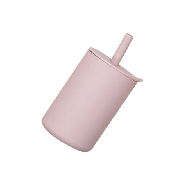 Baby Training Straw Bottle Baby Learn Drinking Silicone Portable Drink Cup