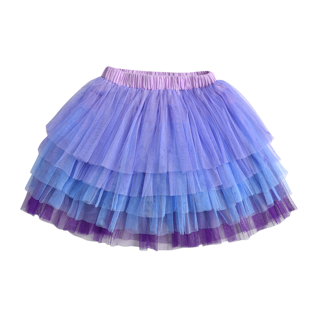 DXTON Girls Skirt Mesh Children's Skirt Girls Tutu Skirt Layered Tutu Skirt Prom Party Prom Dress Clothes