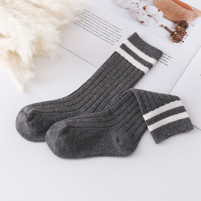 1-12 Years Teenage Kids Boys Toddlers Girls Socks Knee High Long Soft Cotton Baby Socks Stripped Children Socks School Clothes