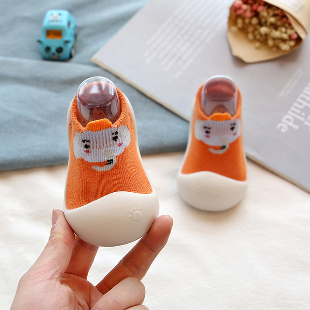 Baby Boys and Girls Shoes, Newborn Non-Slip Floor Socks, Soft Rubber Sole, Cute Baby Shoes