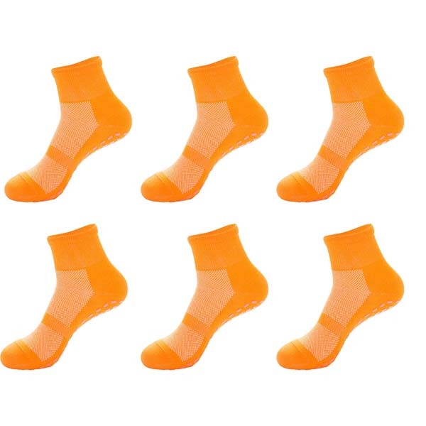 6 pairs/lot anti slip socks kids adults non slip sticky grip floor socks toddler child adult anti slip men and women trampoline sock