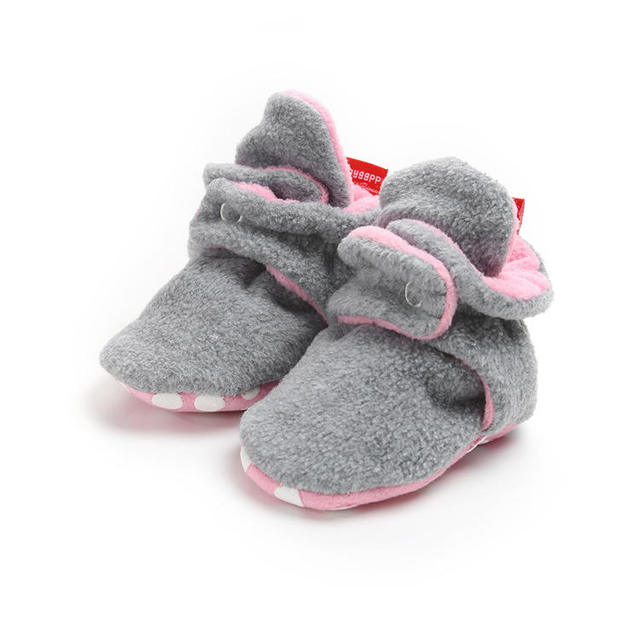 Winter Baby Boy Girl Socks Baby Shoes Socks Easy Wear Tight Hook and Loop Infant Newborn Walking Fluff Warm Moccasins Zapatos Bebe