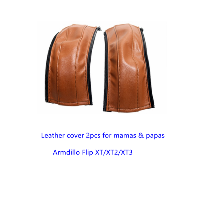 Leather Covers For Amaz and Papas Armadillo Flip XT/XT2/XT3 Stroller Trolley Cart Handle Sleeve Armrest Protective Cover Accessories