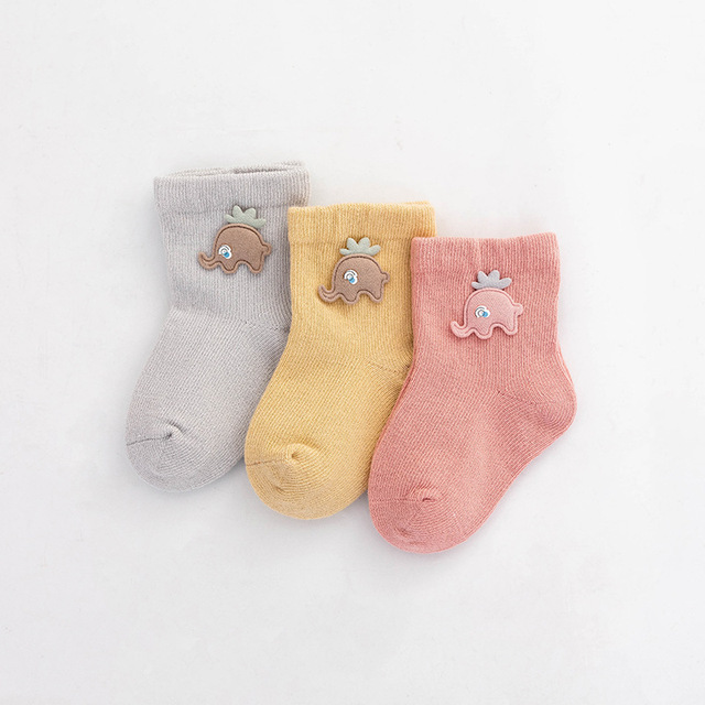 3pcs/lot Spring and Autumn 0-5T Children's Socks Cartoon Baby Girls Socks Toddler Warm Comfortable Socks Baby Boys Socks