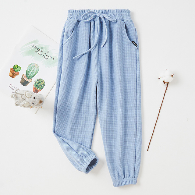 Spring Autumn Girls Pants Cotton Solid Pants Trousers For Baby Boys Casual Track Pants