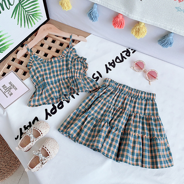 Summer Children Girls Dress Ribbed Knitted Girls Ruffles Princess Dresses Casual Teenage Daily Kids Clothes 1-4Y JYF