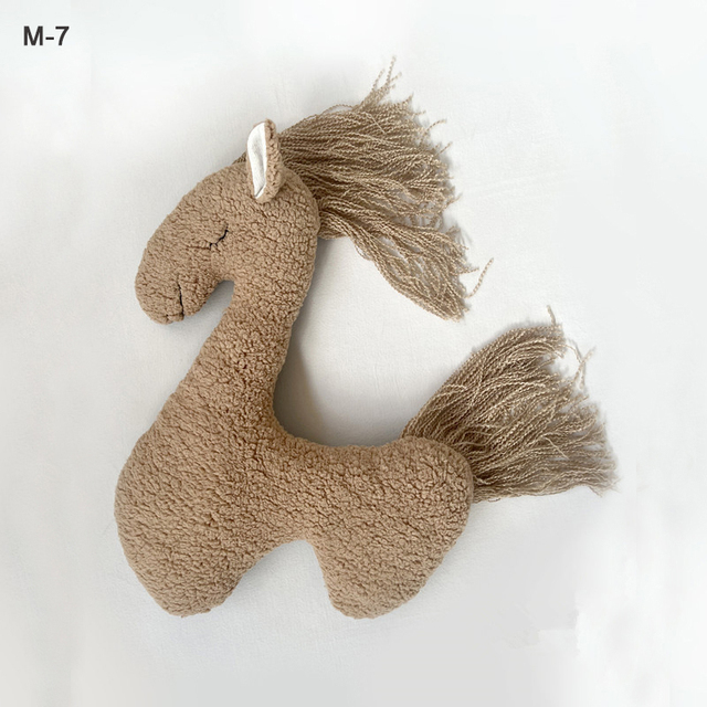 Newborn Photography Pillow Pegasus Horse Photo Props Doll Pillow Infant Photo Shoot Studio Accessories Posing Bean