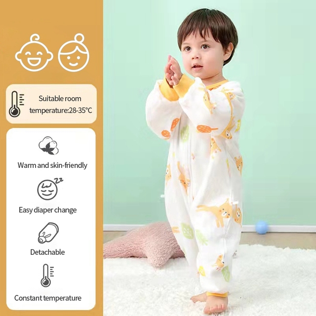 Summer Spring Baby Sleeping Bag Cartoon Split Leg Sleepsacks Toddler Boy Girl Sleeping Bag Children's Pajamas Saco De Dormir