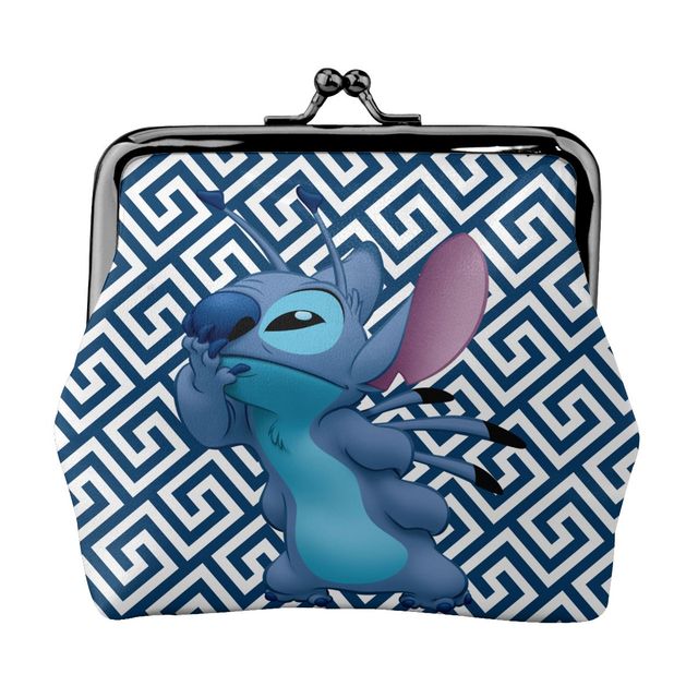 2022 Disney Stitch Female Small Wallet Luxury PU Wallet Coin Purses Women Girl Trend Card Holder Designer Clutch Bag Cartoon