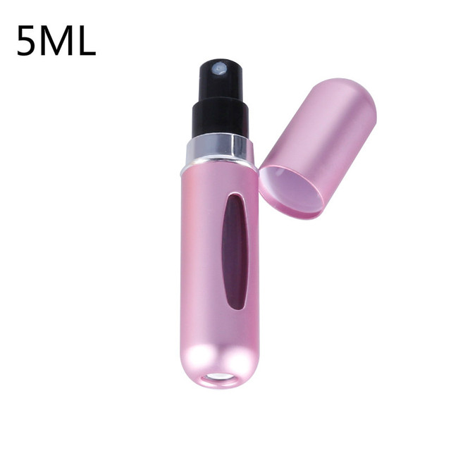 5ml Perfume Atomizer Portable Liquid Container For Cosmetics Small Aluminum Atomizer Coachella Empty Bottle Refillable For Travel