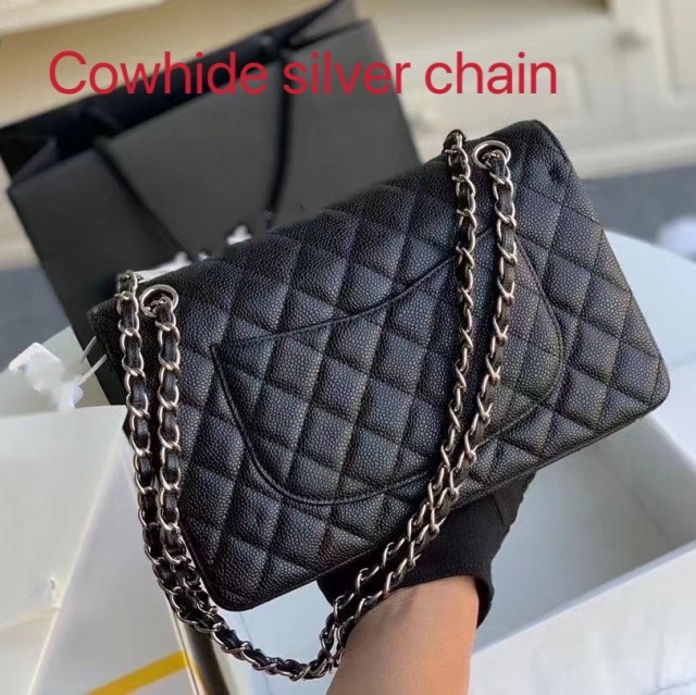 Top quality caviar leather leather handbag 2022 shoulder bag designer chain bag ladies crossbody fashion handbag