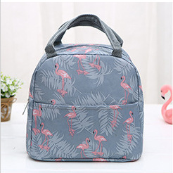 Functional Style Cooler Lunch Box Portable Insulated Canvas Lunch Handbag Thermal Food Picnic Lunch Bags For Women Kids