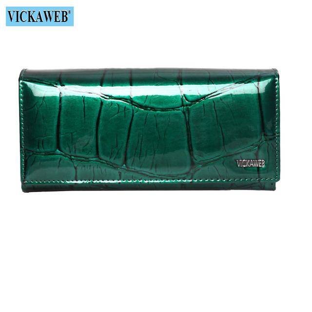 Genuine Leather Long Wallet With Magnetic Closure For Women Free Gift Fashion Wallet