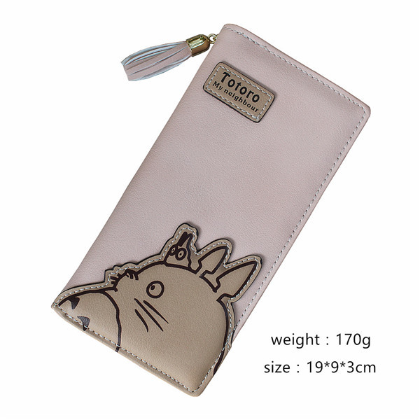 High Quality Women Wallets Totoro Design Ladies Clutch PU Leather Wallet Student Coin Purse Money Bags Long/Short Card Holder