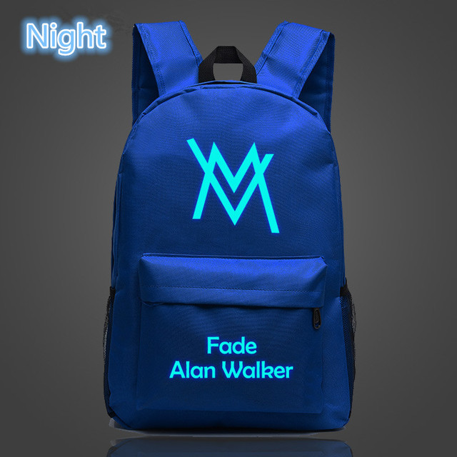 Music DJ Comic Alan Walker Faded Backpack High Quality School Bag Travel Bags For Men And Women