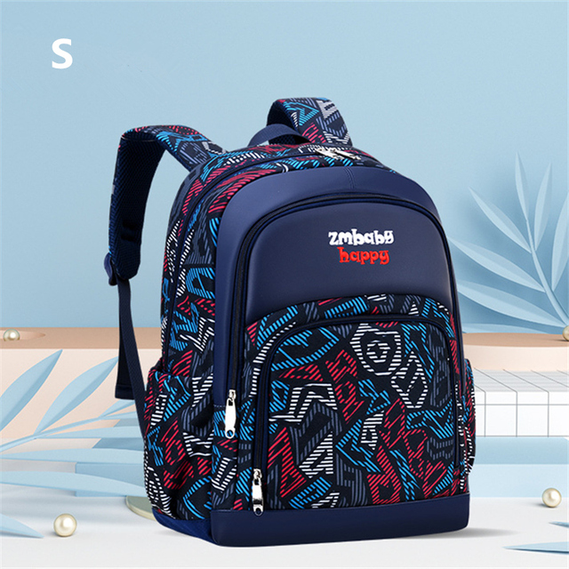 Children's school backpack, waterproof printed school bag for teenagers, boys and girls