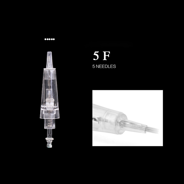 50 قطعة المتاح خرطوشة إبر تجميل دائم حربة الوشم بندقية 1RL/3RL/5RL لآلة الحاجب/الشفاه/كحل الرقمية