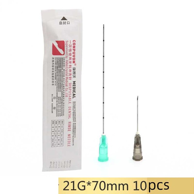 Blunt tip cannula for filler injection 18G 21G 22G 23G 25G 27G30G uric acid face fill nose slight blunt needle 2pcs/pack *10