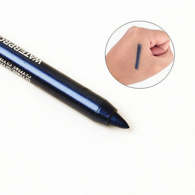 1pc Selling Charming Women Long※ Waterproof Eyeliner Pencil Pigment Silver Color Eyeliner Beauty Makeup Beauty Tools