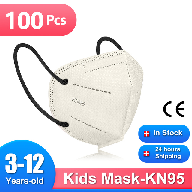 Mascarillas FPP2 Niños FFP2 9-12 Years Old Kids Child Protection Mask 5 Layers CE FFP2 Child Protection Masks KN95 KN95 Mask FFP 2