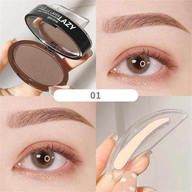 Eyebrow Seal Waterproof Long Lasting Professional Double or Single Layer Makeup Palette Enhancers Lazy Seal Eye Brow Shadow