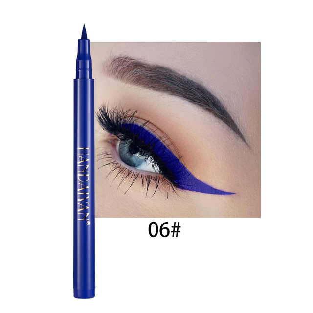 Colorful Liquid Eyeliner Waterproof Gel Eyeliner Stamp Pen Pencil Long Lasting No Blooming Waterproof Eye Liner Makeup Tools