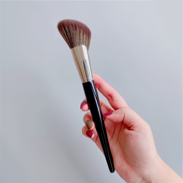 Loebig 72# Fan Contour Brush Professional Face Blush Highlighting Bronzer Contour Powder Brush Soft Synthetic Hair Sculpting Brushes