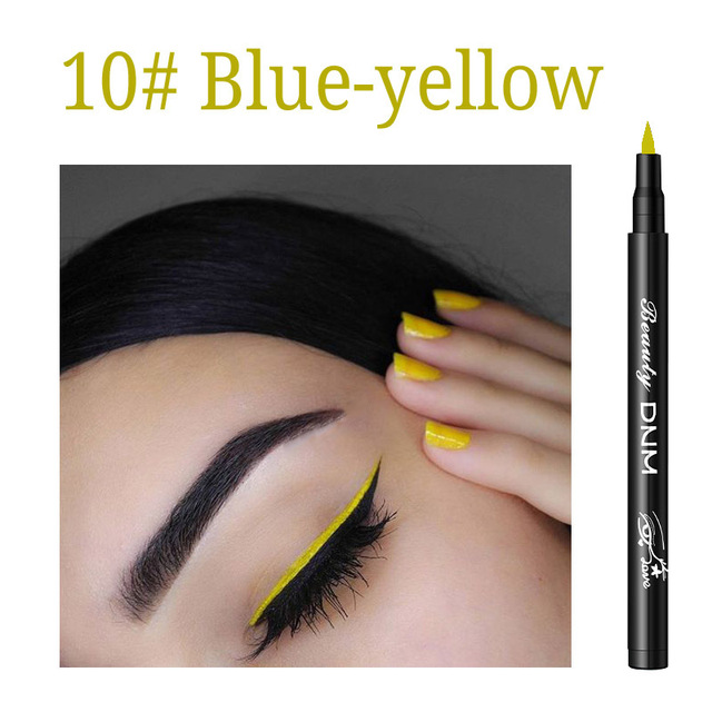 12 Colors Matte Eyeliner Waterproof Liquid Eyeliner Pen Black Blue Colored Eyeliner Long Lasting Eyeliner Pigments