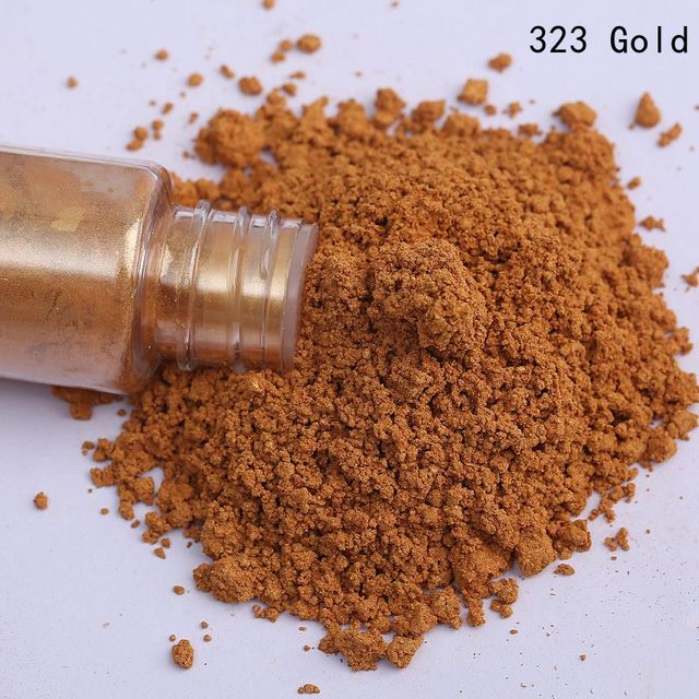 Bottle Pack 10g Pigment Powder Nail Art Craft Classic Golden Glitter Powder Flash Dust Decoration Paint Packaging