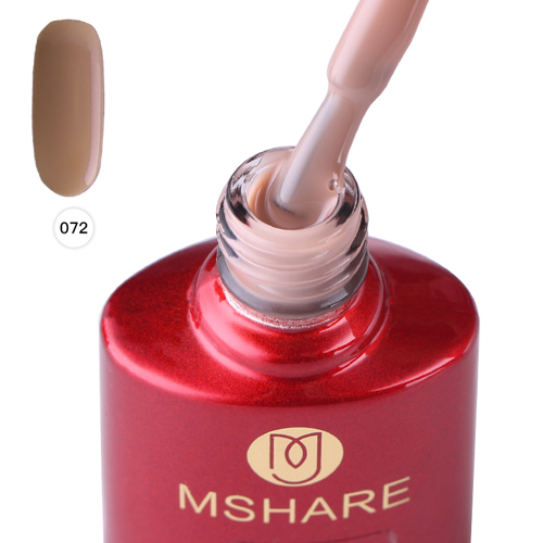 MSHARE - milky white gel nail polish, rubber base, nude, pink, brown, soak, builder gel, varnish, 10ml