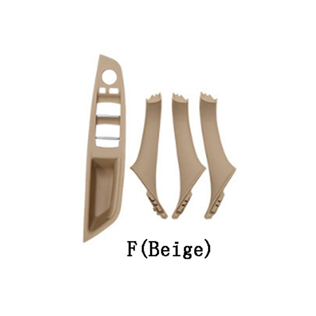 لوحة مقبض الباب الداخلي ، غطاء مقبض الباب الأيسر لسيارات BMW 5 series F10 F11 ، رمادي ، بيج ، أسود
