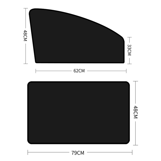 4 قطعة سيارة المغناطيسي الجانب نافذة ظلة غطاء الشمس قناع الصيف حماية نافذة الستار ل الجبهة الخلفية الأسود اكسسوارات السيارات