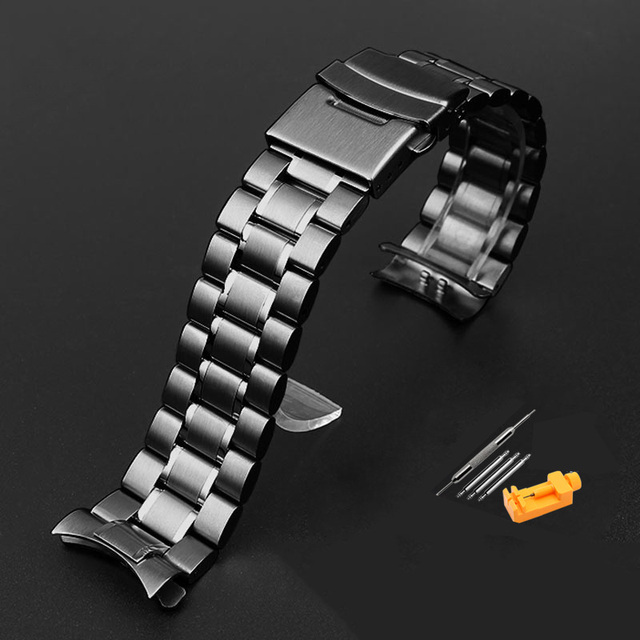 Stainless Steel Watchband Curved Strap Casio EFR-526/303/304/530/556/552 Men's BEM-506/501 Bracelet Wristband 20 22 24mm