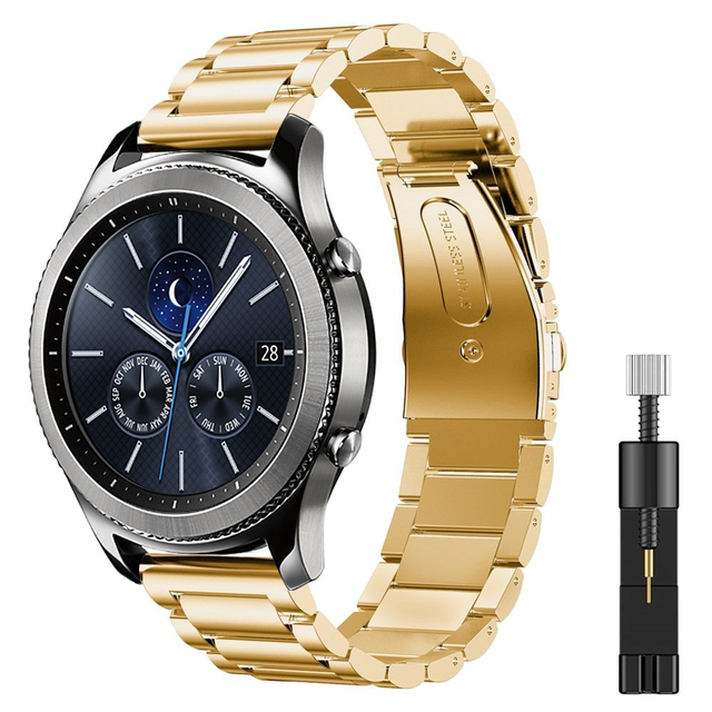 22mm Metal Strap for Samsung Galaxy Watch 3 45mm/Huawei Watch 3 GT3/Amazfit GTR Stainless Steel Strap for 20mm Galaxy Watch 4