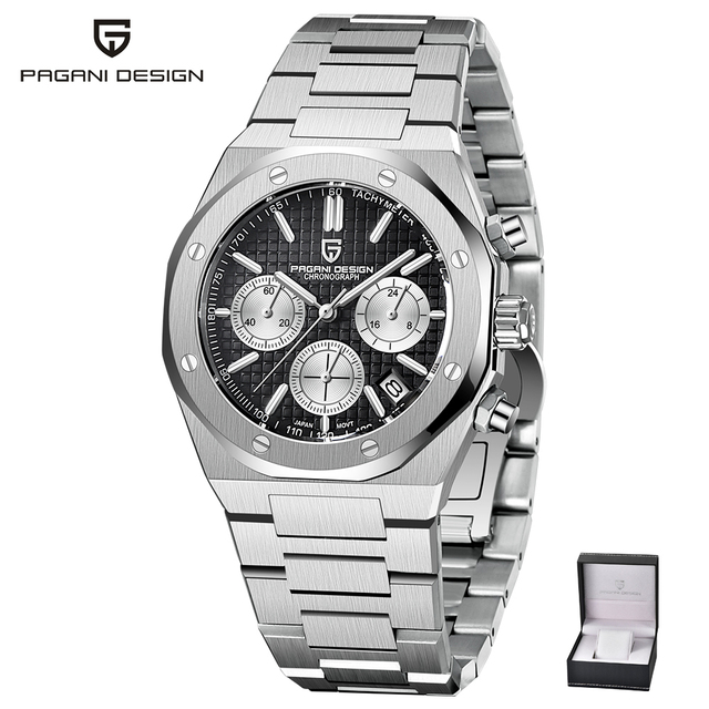 2021 New PAGANI Design Men Sports Quartz Watches Top Brand Sapphire Stainless Steel 200M Waterproof Chronograph Reloj Hombre