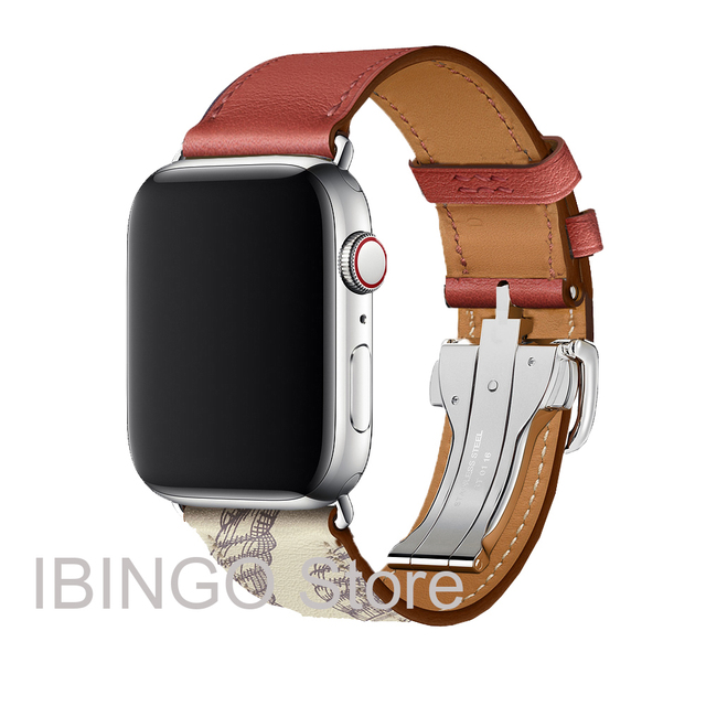 For Apple Watch Band Series 7 6 5 4 3 2 1 SE Genuine Leather Band Apple Watch 45mm 41mm 44mm 40mm 42mm 38mm Strap for iWatch