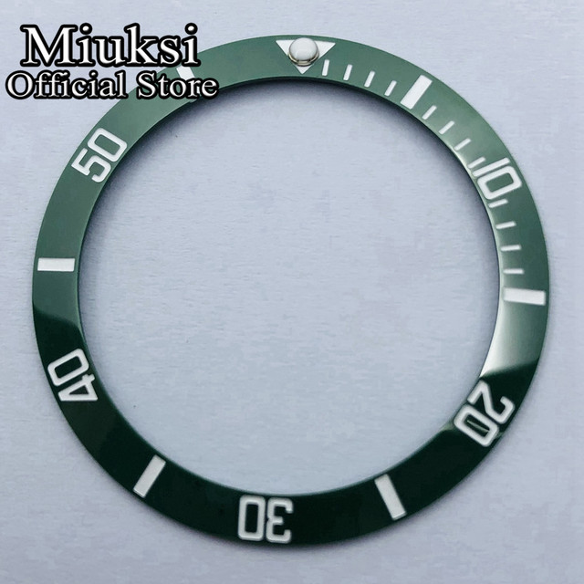 Miuksi 40mm high quality ceramic bezel watch parts fit 43mm watch case for watch sea